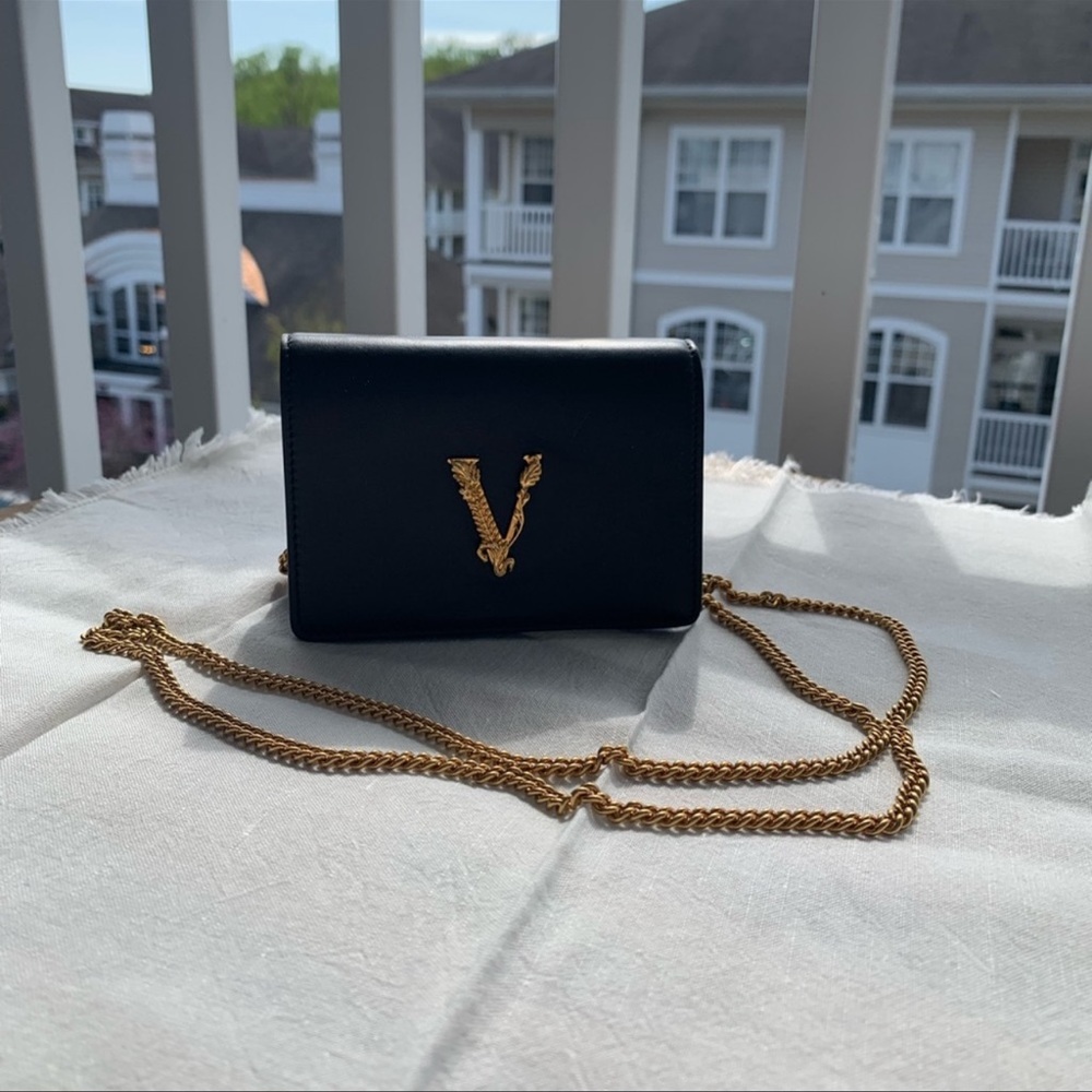 Versace Virtus Mini Chain Wallet